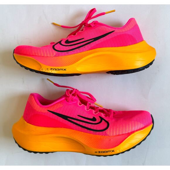 Nike Zoom Fly 5 Lightweight High Cushioned Running Sneakers Bright Pink Size 7 - Picture 5 of 10